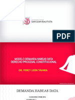 Demanda Habeas Data y Cmplimiento Derecho Procesal Constitucional Upsjb 2022-2