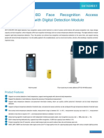 FICHA TECNICA UNV OET-213H-BTS1-BD Face Recognition Access Control Terminal With Digital Detection Module Datasheet-V1.04