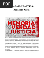 TP HISTORIA - Dictadura Militar - Sexto Sociales