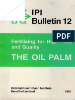 Ipi Bulletin 12 Fertilizing For High Yield and Quality The Oil Palm