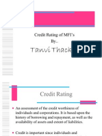 Credit Rating of Mfis