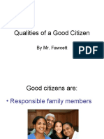 Qualities of A Good Citizen