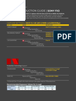 Netflix Camera Production Guide - SONY FX3 