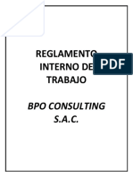 Reglamento Interno de Trabajo - 2021