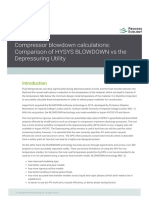 BLOWDOWN Technology Vs DPU in Aspen HYSYS V10