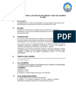 Bases para El II Concurso de Declamación