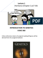 Lecture 1 - Mendelian Inheritance - Canvas