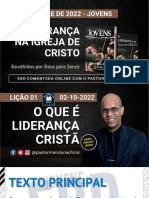 SLIDES EBD Lição 1 Jovens O Que É Liderança Cristã 4 Trimestre