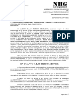 Contestacion de Demanda Divorcio Incausado Aaron Isaac Turcio Grabados