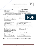 002 Adjectives and Adverbs - Comparisons Handout Answer Key