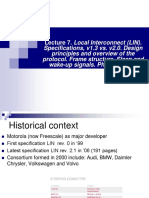 Lecture 7 - Local Interconnect (LIN) - Specifications, Design Principles and Overview of The Protocol