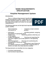 Software Requirements Specification Hospital Management System