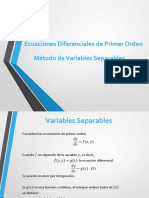 Variables Separables - EDO - 2020