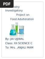 Chemistry Investigatory Project On Food