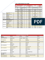 Yr 11 Term 3 Exam Schedule