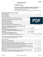 Federal Worksheet: 5000-D1 E (21) (Ce Formulaire Est Disponible en Français.) Page 1 of 8