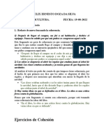 Ejercicios de Coherencia y Cohesión. FELIX DOZA