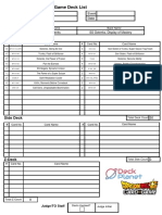 Gotenks Yel - DECKLIST