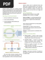 FINANCIAL-MARKETS Prelims Rev