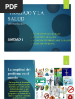 UNIDAD 1. TRABAJO Y SALUD - Salud Ocupacional