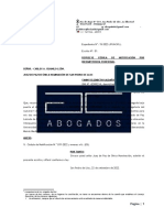 Escrito A Juez de Paz de 1° Nominación