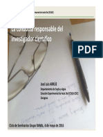 4 - Lectura - La Conducta Responsable Del Investigador Científico - Arrue