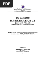 Business Mathematics 11 Q2 Week2 MELC19 MOD Baloaloa, Jefferson