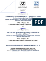 The Practical Use of The 1999 FIDIC Conditions of Contract For Construction & Design-Build