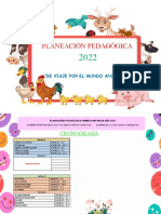 Planeación Pedagógica Viaje Por El Mundo Animal 2022