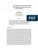 Modeling The S&P 500 Index Using The Kalman Filter and The Laglasso