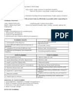 Changing Conditions.: Management Planning