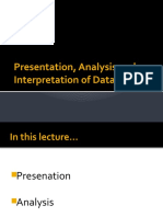 Presentation, Analysis and Interpretation of Data