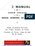 Novo Manual Da Ordem Terceira de Nsa Sra Do Carmo