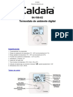 Manual Termostato de Ambiente Caldaia Digital 04 150 02