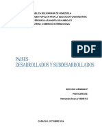 Diferencia Entre Un País Desarrollados y Un País Subdesarrollado