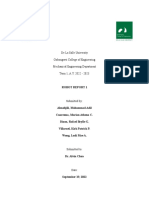 ME3F - Robot Report 1 - Group3