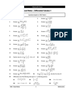 Differential Calculus - 1 & 2