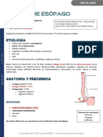 Cáncer de Esófago