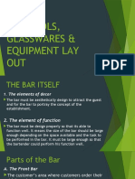 Unit 4 Bar Tools, Glasswares & Equipment Lay Out