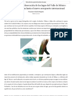 Breve Historia de La Desecación de Los Lagos Del Valle de México - Desde Tenochtitlan Hasta El Nuevo Aeropuerto Internacional - La Brújula