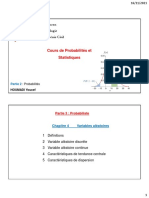 Chap 4 Variables Aléatoires Cours