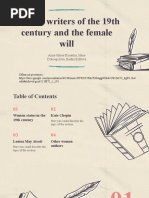 Women Writers of The 19th Century and The Female Will