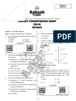 Concept Strengthening Sheet CSS 01 Based On AIATS 01 CF+OYM Physics