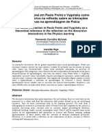 A Interação Social em Paulo Freire e Vygotsky