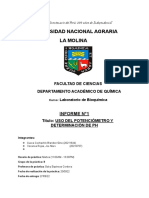 Uso Del Potenciometro y Determinacion Del PH