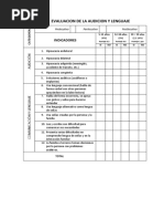 Evaluacion de La Audicion y Lenguaje