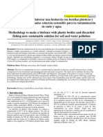 Artículo - Metodología para Elaborar Una Biobarda Con Botellas Plásticas y Redes de Pesca Desechadas