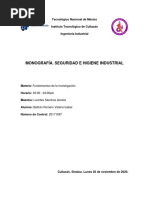 Monografía Seguridad e Higiene Industrial