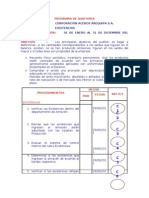 Programa de Auditoria