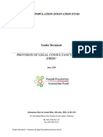 Provision of Legal Consultancy Services (FIRM) ": Punjab Population Innovation Fund